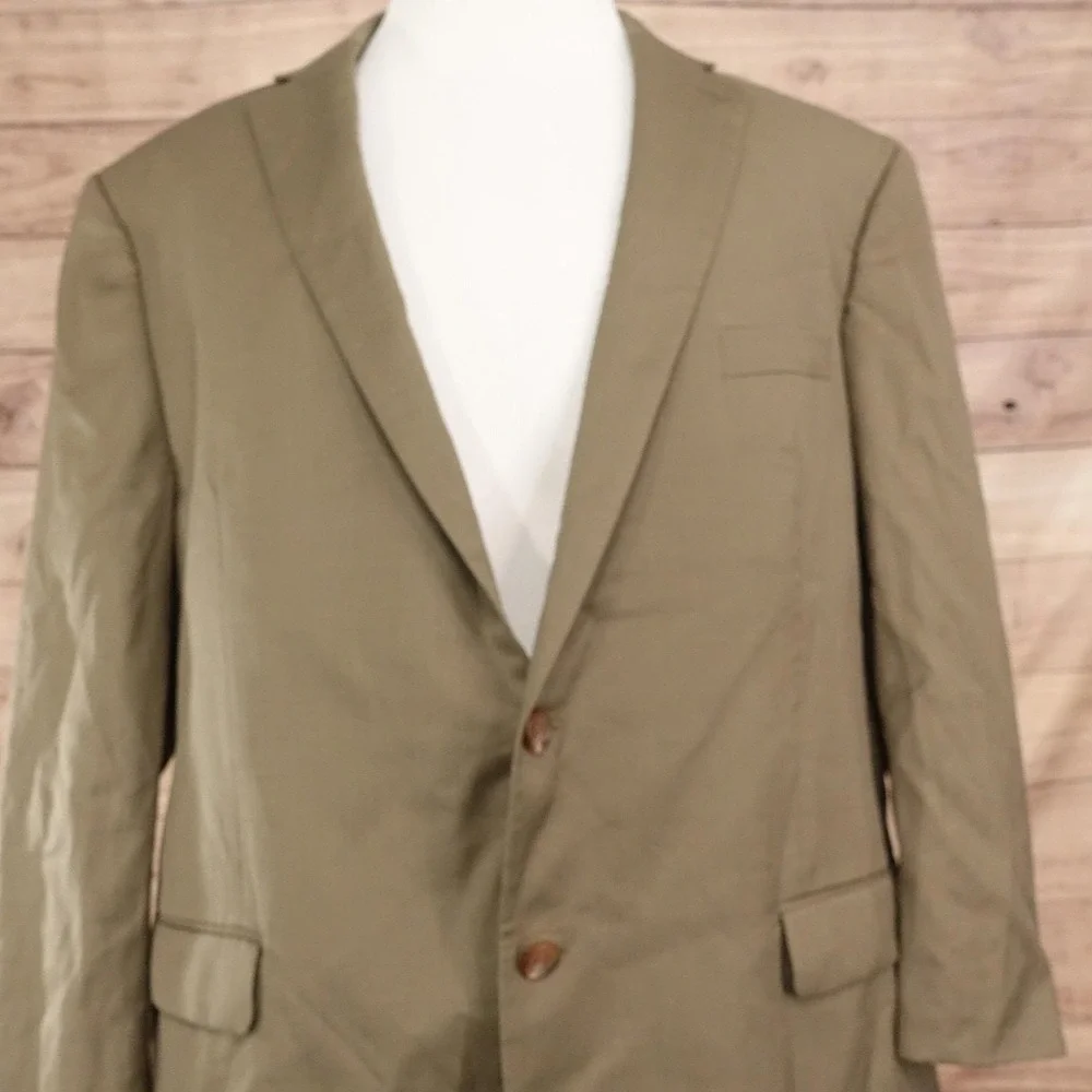 Lauren Ralph Lauren Blazer Mens 50R Sport Coat Jacket 2 Button Notch Tan